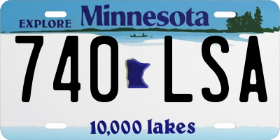 MN license plate 740LSA