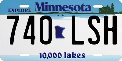 MN license plate 740LSH