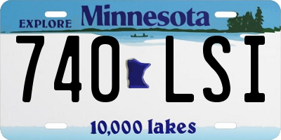 MN license plate 740LSI