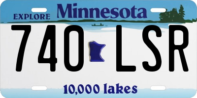 MN license plate 740LSR