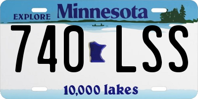 MN license plate 740LSS