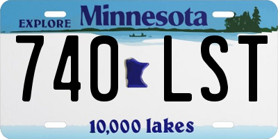 MN license plate 740LST