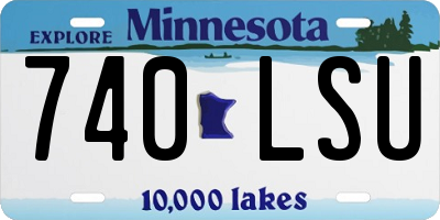 MN license plate 740LSU