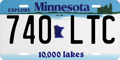 MN license plate 740LTC