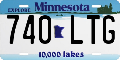 MN license plate 740LTG