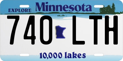 MN license plate 740LTH