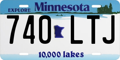 MN license plate 740LTJ