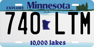 MN license plate 740LTM