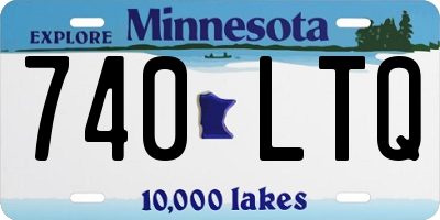 MN license plate 740LTQ