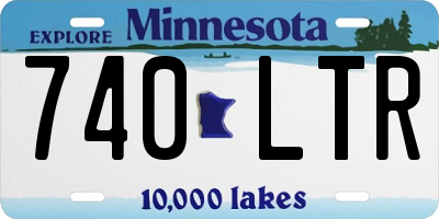 MN license plate 740LTR