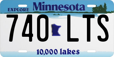 MN license plate 740LTS
