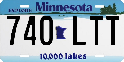 MN license plate 740LTT