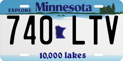 MN license plate 740LTV