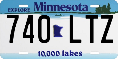 MN license plate 740LTZ
