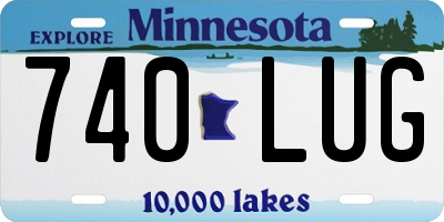 MN license plate 740LUG