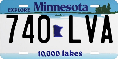MN license plate 740LVA