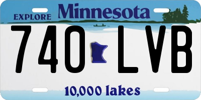 MN license plate 740LVB