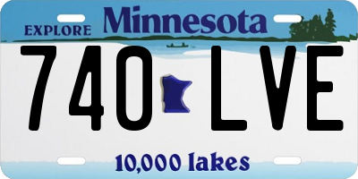 MN license plate 740LVE