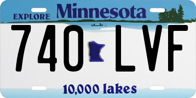 MN license plate 740LVF
