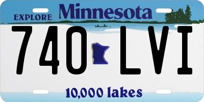 MN license plate 740LVI