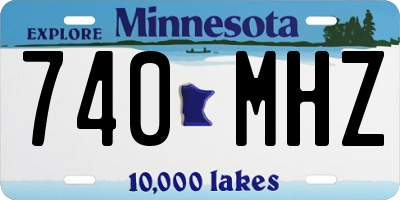 MN license plate 740MHZ