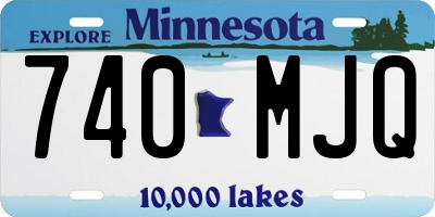 MN license plate 740MJQ