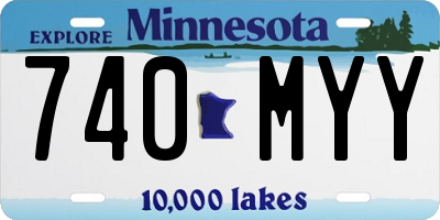 MN license plate 740MYY