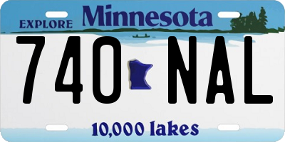 MN license plate 740NAL