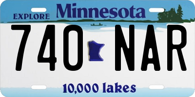 MN license plate 740NAR