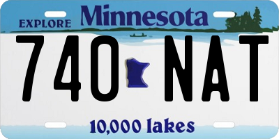 MN license plate 740NAT