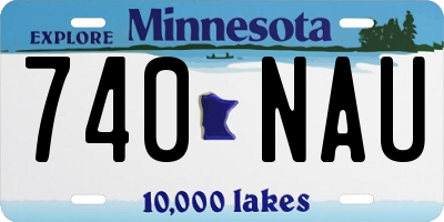 MN license plate 740NAU