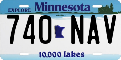 MN license plate 740NAV