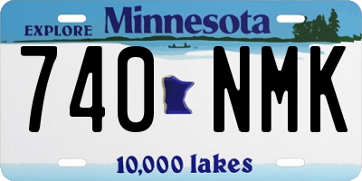 MN license plate 740NMK