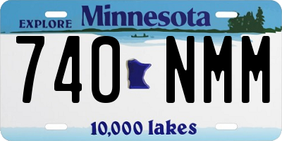 MN license plate 740NMM