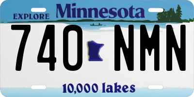 MN license plate 740NMN