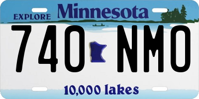 MN license plate 740NMO