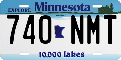MN license plate 740NMT