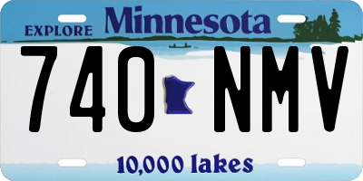 MN license plate 740NMV