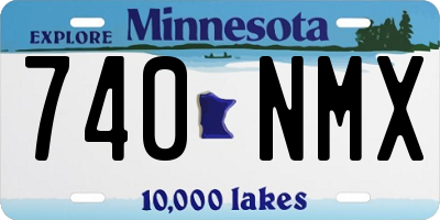 MN license plate 740NMX