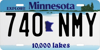 MN license plate 740NMY
