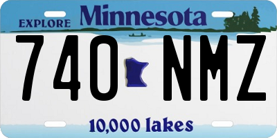 MN license plate 740NMZ