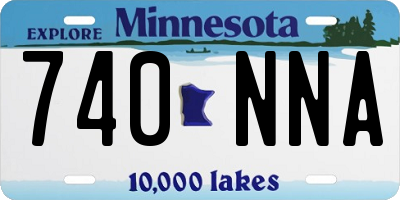 MN license plate 740NNA