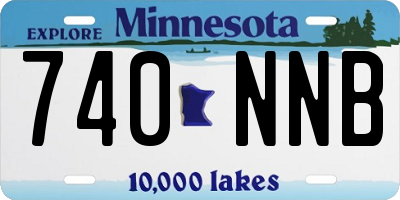 MN license plate 740NNB