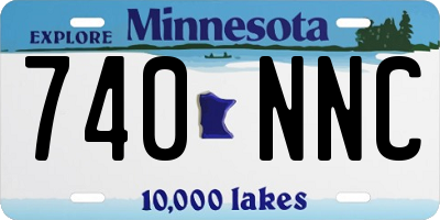 MN license plate 740NNC