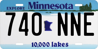 MN license plate 740NNE