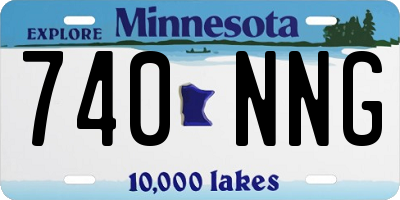 MN license plate 740NNG
