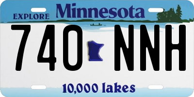 MN license plate 740NNH
