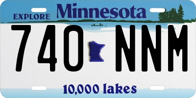 MN license plate 740NNM
