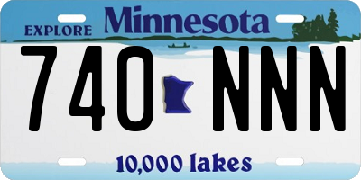 MN license plate 740NNN