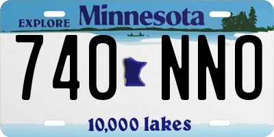 MN license plate 740NNO